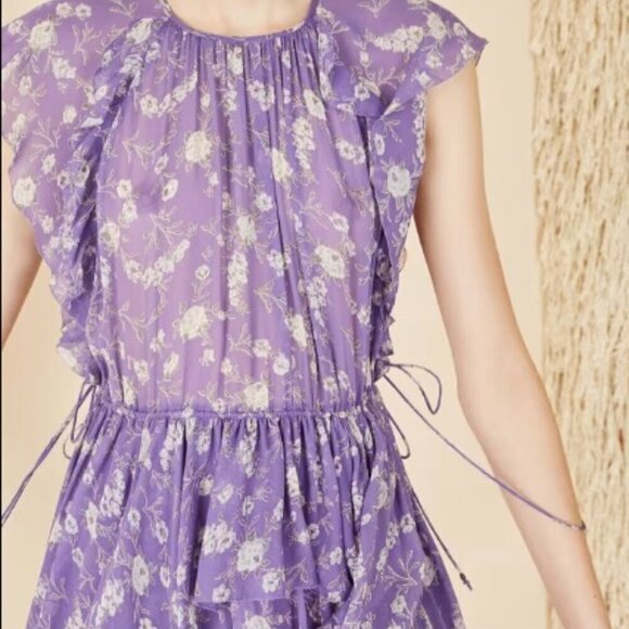 Ulla Johnson Caterina Dress - Iris 100% Silk Size 6 - Picture 3 of 13